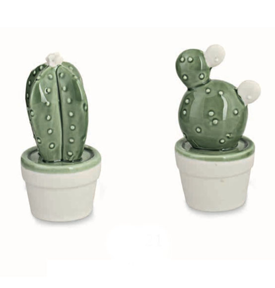 Bomboniera cactus in porcellana smaltata cm. 9,5