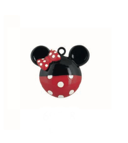 Bomboniera decorazione chiudipacco Disney minnie rosso e nero cm. 3,8