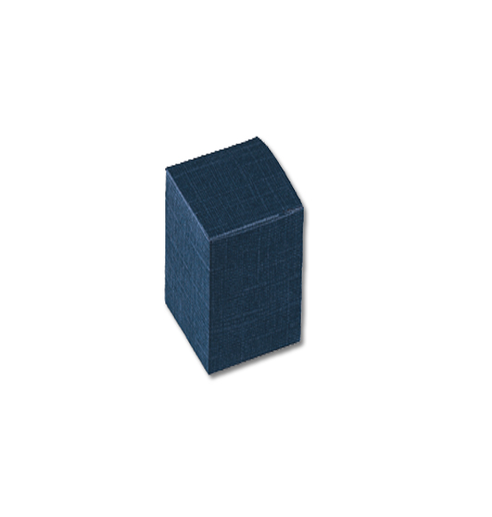 10pz. Scatola pieghevole in cartone juta blu mm. 80x80x300