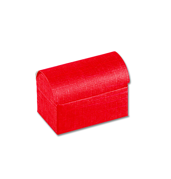 Scatola cofanetto in cartone seta rosso mm. 100x70x75
