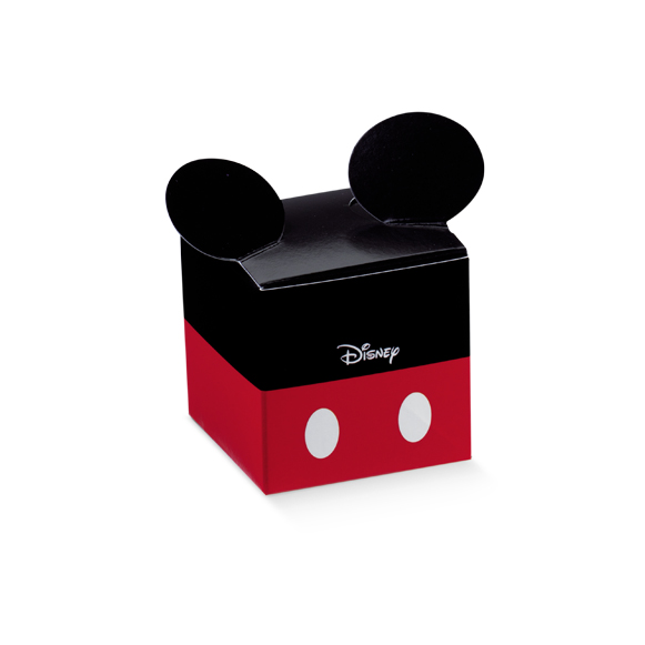 Scatoline Portaconfetti classico Disney topolino con orecchie Battesimo Nascita mm. 50x50x50