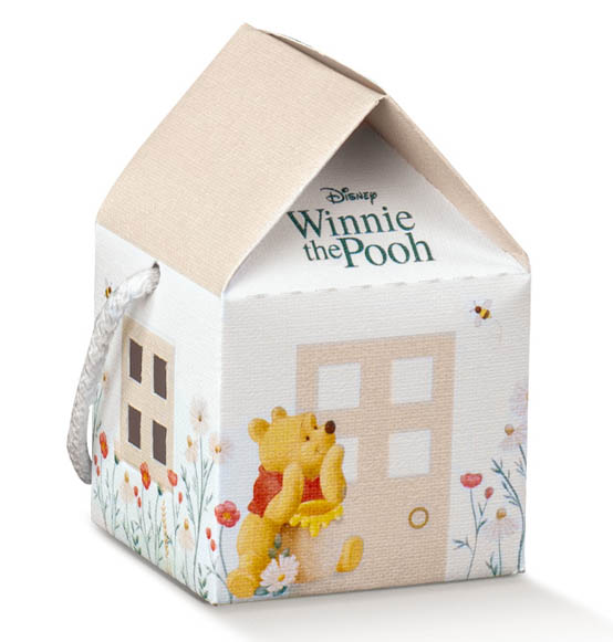 Portaconfetti scatolina Battesimo Compleanno casetta Winnie the Pooh novità originale 2023